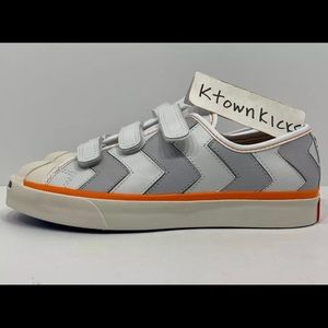 Converse Koche Jack Purcell Low White Grey Size 9